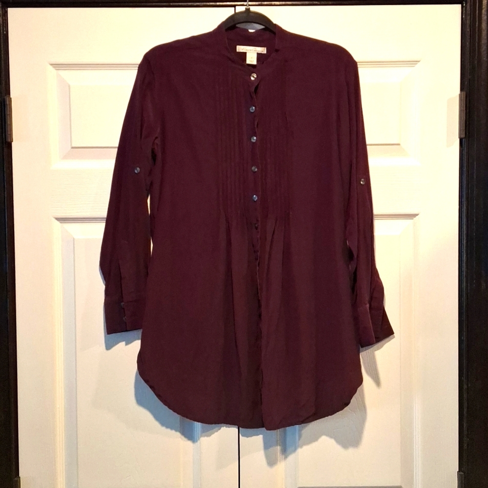 Kenneth Cole Tuxedo Blouse